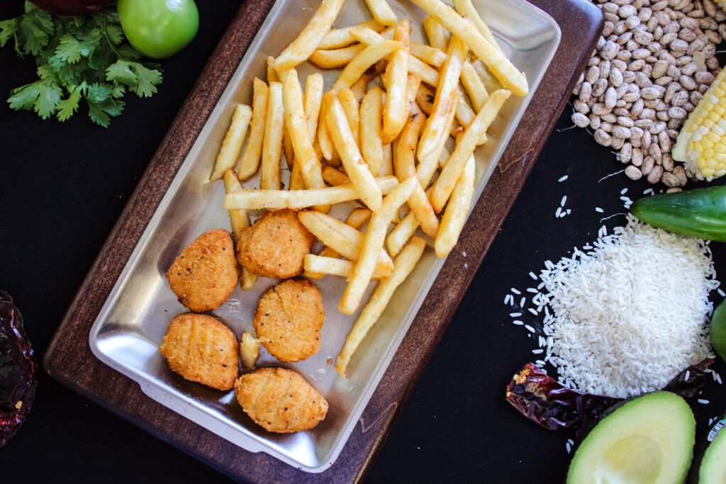 Chicken nuggets and fries